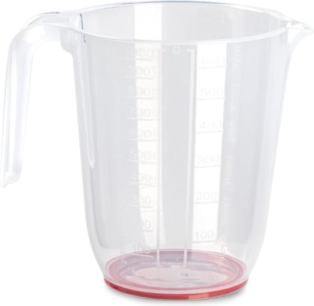 Plastcforte Keuken maatbeker - kunststof - transparant - 1000 ml