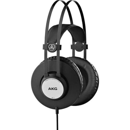 AKG Harman K72 Over Ear koptelefoon Kabel Zwart, Zilver Studio