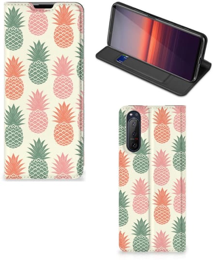 Sony Xperia 5 II Flip Style Cover Ananas