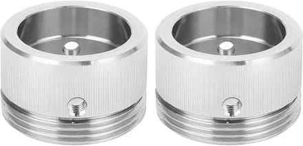 Warmteklep Adapterset - Thermostaat Adapter - Verwarming Regelkop - Roestvrij Staal - M30 x 15 - Metaal