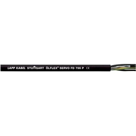 LAPP ÖLFLEX® SERVO FD 796 P Servokabel 4 G 4 mm² + 2 x 1 mm² Zwart 25329/50 50 m