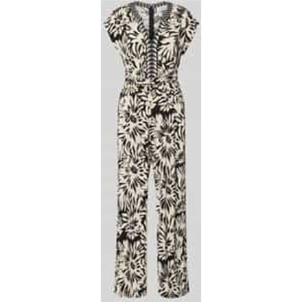 Jumpsuit met V-hals en steekzakken