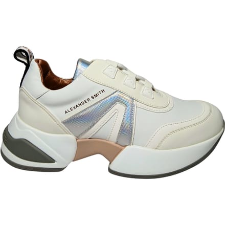 Damesschoenen Alexander Smith Marble Woman White Silver sneaker