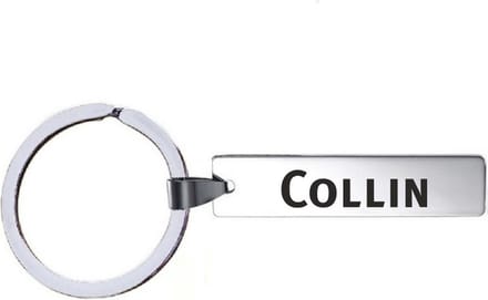Sleutelhanger Met Naam - Collin - RVS