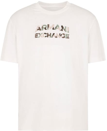 Armani Exchange 6dzthc-zjbyz T-shirt Met Korte Mouwen Wit S Man