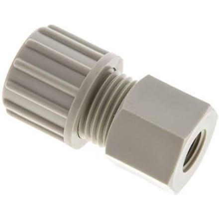 10x8mm & G1/8'' PP Rechte Knelfitting Binnendraad 10bar