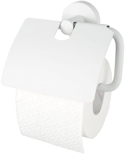 Haceka Kosmos Toiletrolhouder - met klep - mat wit