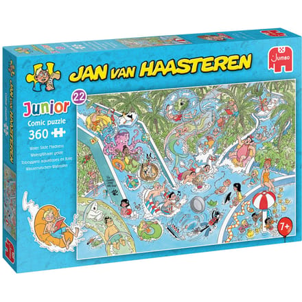 Puzzel Jan Van Haasteren Junior Waterglijbaan  Puzzel Jan Van Haasteren Junior Waterglijbaan Gekt