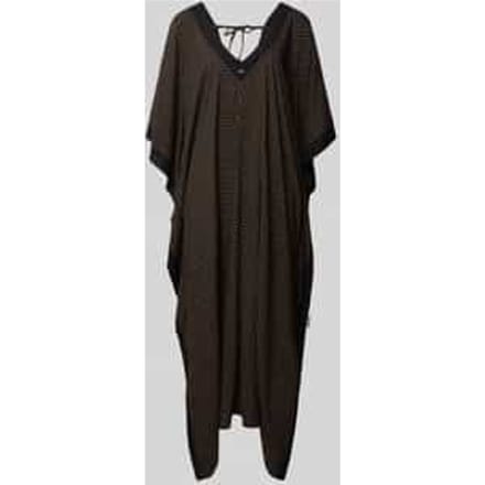 loose fit kaftan van pure viscose model 'MONOGRAM_KAFTAN'