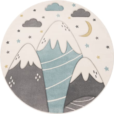 Kindertapijt Kosmos crème 200 cm rond