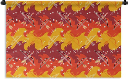 Wandkleed - Wanddoek - Boogschutter - Zodiac - Design - 120x80 cm - Wandtapijt
