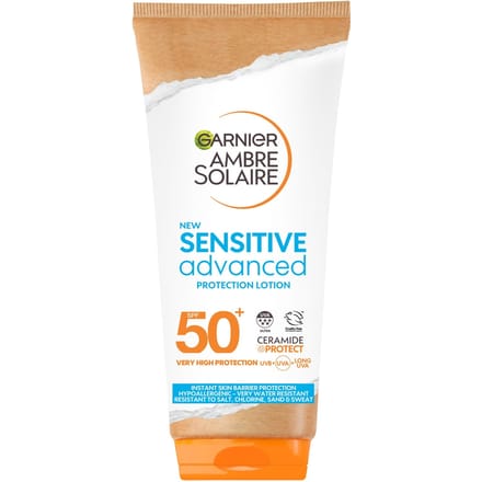 Garnier Ambre Solaire Sensitive Advanced SPF 50+ Zonbescherming Lotion - 175 ml