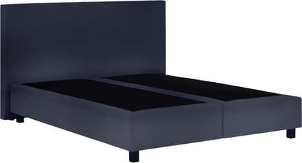Boxspring Serenity - 120x210 Zonder matras - Grijs Glad - AVV Matrassen