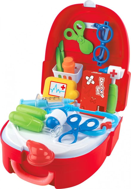 Toi-toys Doktersset Junior 26 X 22,5 Cm Rood/wit 16-delig