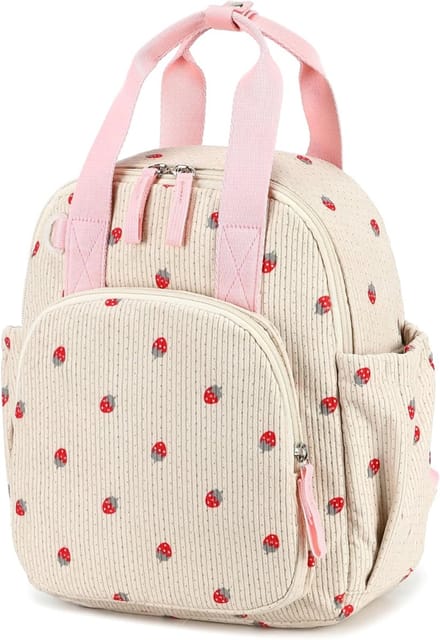 CRLYN® Boekentas Meisjes Lagere School - Schooltas Eersteleerjaar Groot - Aardbeirijst