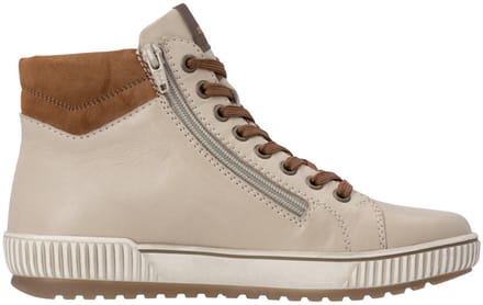 Remonte D0772-62 Veterschoenen Beige en Bruin Leer Dames - Beige - 37