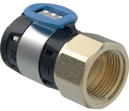 Geberit FlowFit schroefbus BI siliciumbrons d40-Rp1.1/4