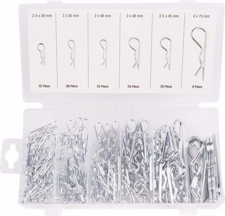 Benson 150-delige borgverenset - diverse maten - inclusief opbergdoos