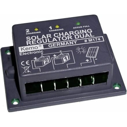 Kemo Dual M174 Laadregelaar voor zonne-energie Serie 12 V 16 A