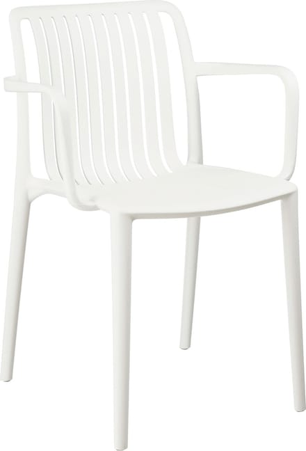 Mica Decorations Tuinstoel Paloma - 53x53x77.5 cm - Polypropyleen - Wit