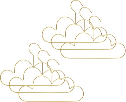 Atmosphera Kledinghanger Wolk - 6x - goud - kinderen - hangers
