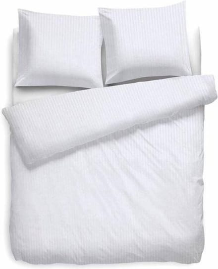 HNL Refined Satin Stripe Dekbedovertrek - Tweepersoons - 200x200/220 cm - Wit
