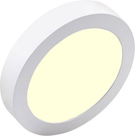 LED Downlight Pro - Igia - Opbouw Rond 18W - Warm Wit 3000K - Mat Wit - Ø227mm