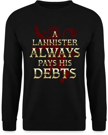 Game Of Thrones A Lannister Always Pays His Debts Sweater Heren
