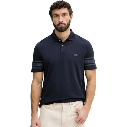 Vervaagde bedrukte polo Guess