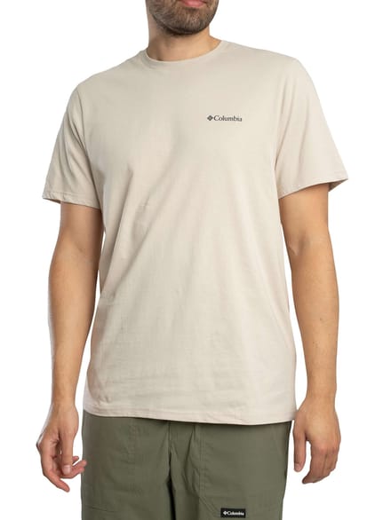 Columbia Grafisch T-Shirt Met Logo Op De Achterkant, Beige