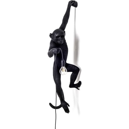 SELETTI LED decoratie-buitenwandlamp Monkey Lamp links