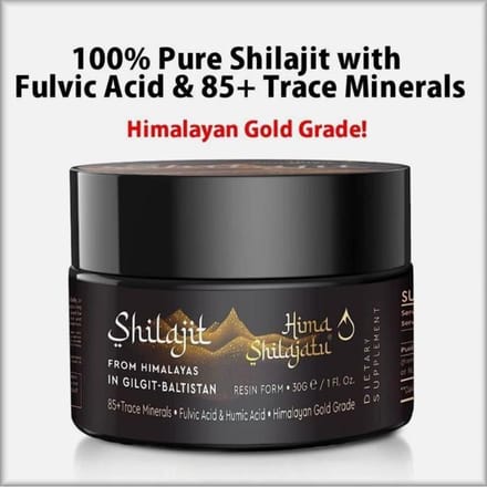 Shilajit 100% Pure Hars uit de Himalaya Gouden Kwaliteit Sporenmineralen