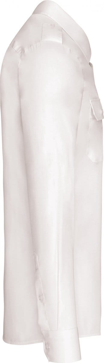 Kariban Herenpilootoverhemd lange mouwen K505 - White - M