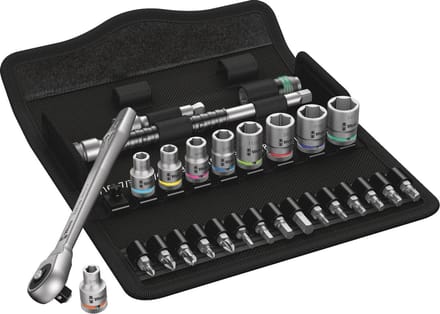 Wera 8100 SA 10 Zyklop ratelset 1/4"