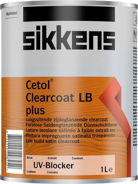 Sikkens Cetol Clearcoat LB Plus - 1 l - 10-14 m²/l - Kleurloos