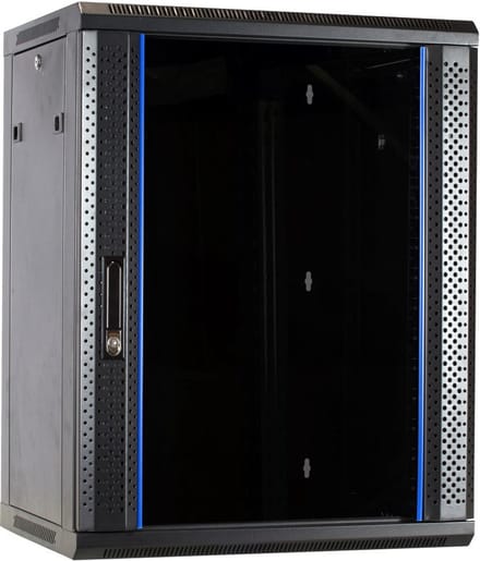 DSIT 15U wandkast ongemonteerd met glazen deur 600x450x770mm (BxDxH) - serverbehuizing - serverrack - serverkast - 19 inch