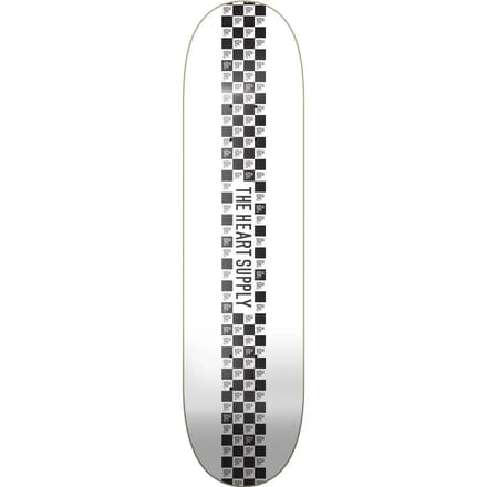 Skateboard Heart Supply Check Stripe