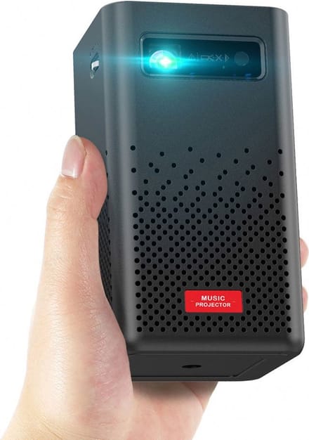 Living Needs - Mini Beamer - FULL HD - Portable & Oplaadbaar - 2,5 uur kijkplezier - Android 9.0.1