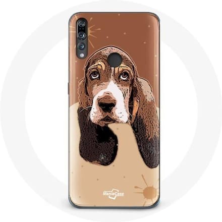 Coque pour Huawei p30 lite Basset Hound chien visage