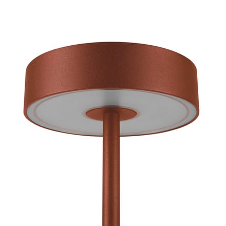 SLV LED oplaadbare lamp Vinolina, roest, CCT, aluminium, hoogte 32,3 cm