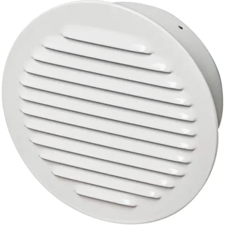 Sencys Schoepenrooster Rond Hoog Model 125mm Mat Wit