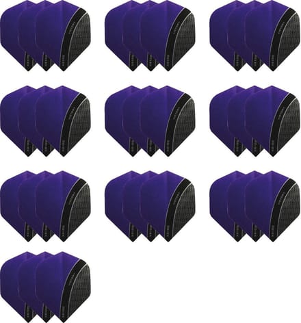 10 - Sets XS100 Curve 100 micron flights - Paars
