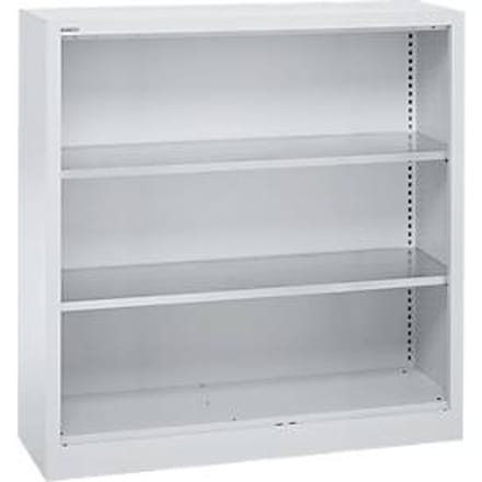 Schäfer Shop Select stellingkast MS, 3 OH, B 1200 x D 400 x H 1215 mm, plaatstaal, aluminium wit