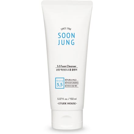 [Deal] ETUDE - Soon Jung 5.5 Foam Cleanser - 150ml - White
