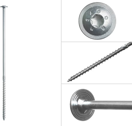 Wovar Tellerkopschroeven Verzinkt 8.0 x 280 mm Torx 40 | Doos 50 Stuks