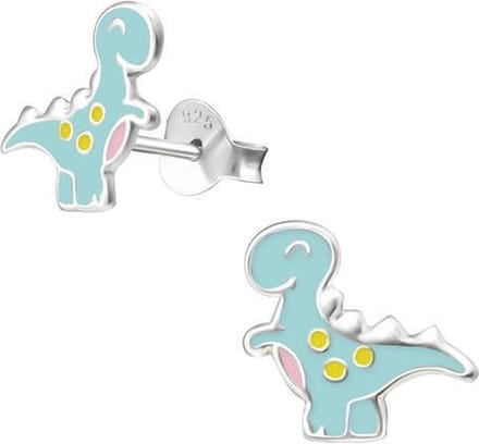 Amanto Kids Oorbellen Chichra - 925 Zilver E-Coating - Dino - 13x10mm