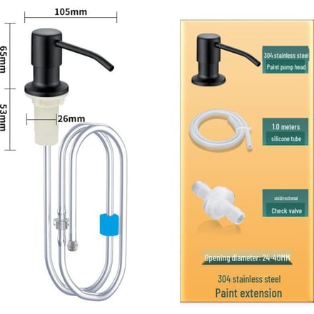 RVS Keuken Spoelbak Zeepdispenser met Verlengbuis