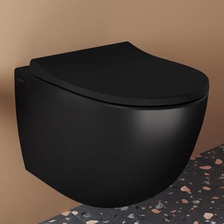 Sento wall-mounted toilet VitrA Flush 2.0, washdown flush without rim 7748B083-0101