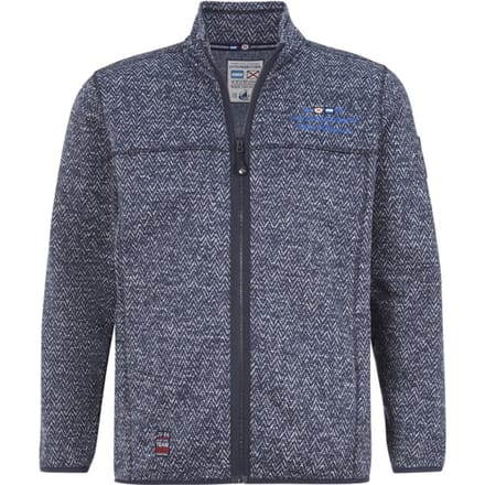 Jan Vanderstorm herren Gebreid Fleece Vest - 52/54 - donkerblauw - Plus Size