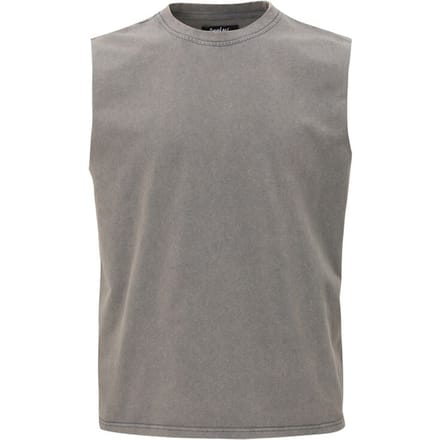 Forplay Tanktop - Washed Open Edge Tank Top - S tot XXL - voor Mannen - grijs